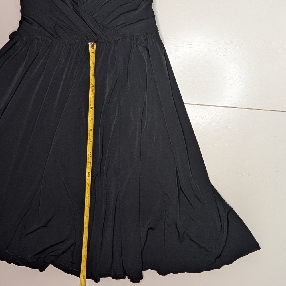 Ann Taylor Black Dress Sleeveless Fit & Flare Party Cocktail Womens - Picture 4 of 5